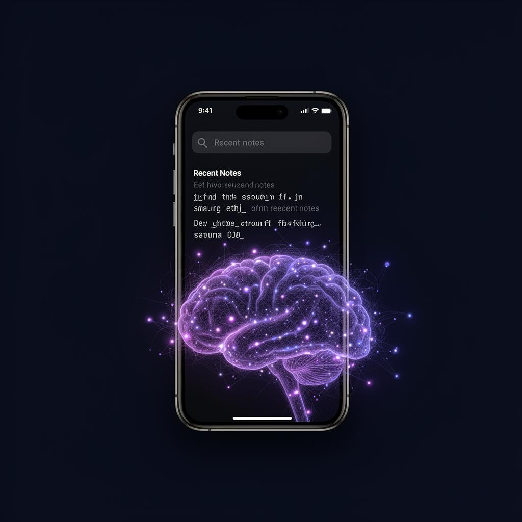 cerebro · pantalla principal con notas y cerebro topográfico vivo